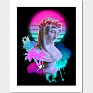 Vaporwave Blessed Mother Posters and Art